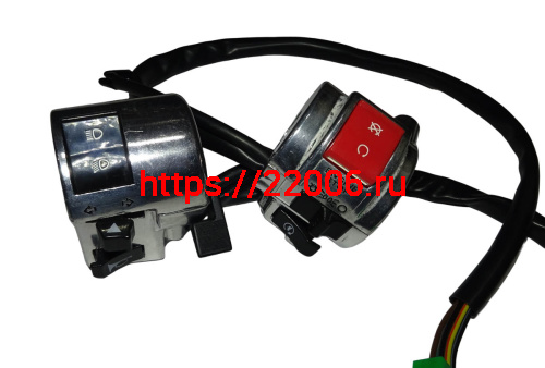 Переключатель ROADSTER RA1левый+правый, в сборе (72201-J0E6-0000+72301-J0E6-0000) Переключатель ROADSTER RA1левый+правый, в сборе (72201-J0E6-0000+72301-J0E6-0000)