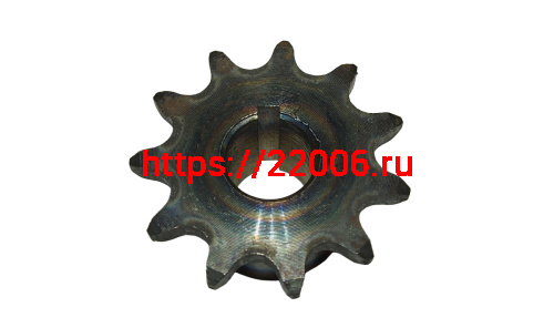 Звезда 11 зуб. (520) цепи, 15.875шаг, на вал d20мм, h28мм, шпонка 5мм, мотобуксировщик