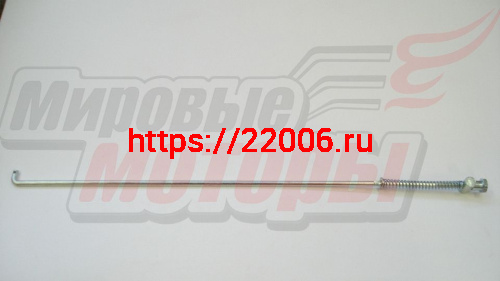 Тяга заднего тормоза в сборе с пружиной и гайкой Delta, Zodiak, ОВ-70 Тяга заднего тормоза в сборе с пружиной и гайкой Delta, Zodiak, ОВ-70