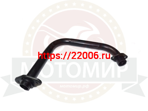 Труба выхлопная трицикл Лифан колено С.О. (не разб.рама)