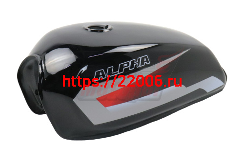 Бензобак Alpha WM чёрный глянцевый Бензобак Alpha WM чёрный глянцевый