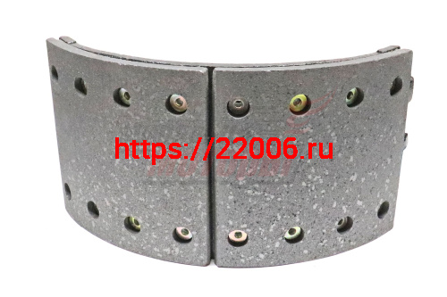 Колодка тормозная бараб. задняя 16 отверстий HOWO (199000340061)