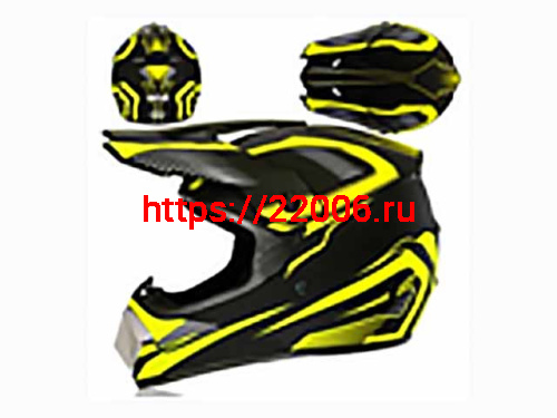 Мотошлем VIRTUE MD-905 Кросс черно-салатовый матовый (S)