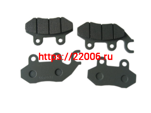 Колодки тормозные (диск, передние) ZB125, CF125, TTR250 (левое ухо) Колодки тормозные (диск, передние) ZB125, CF125, TTR250 (левое ухо)