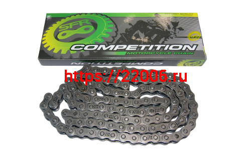 Цепь SFR (428) SFR - 98 зв. приводная Альфа, Сигма, Monster, Futong , цветная коробочка