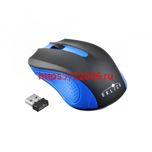 Мышь беспроводная Oklick 485MW Black-Blue USB Мышь беспроводная Oklick 485MW Black-Blue USB