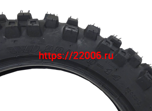 Покрышка 14" 90/100-14 Р2002 без камеры, питбайк, КРОСС, WANDA фото 3