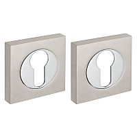 Накладка Fuaro (Фуаро) под цилиндр ET.K.KM52 (ET KM) SN/CP-3 матовый никель/хром