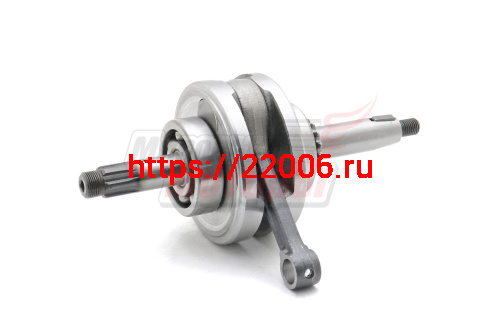 Коленвал Alpha, Delta, Zodiak (50-70 см3) в сборе с подш. и звездой ГРМ(ход поршня 41 мм,d щеки 87 мм) Коленвал Alpha, Delta, Zodiak (50-70 см3) в сборе с подш. и звездой ГРМ(ход поршня 41 мм,d щеки 87 мм)