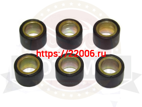Ролик вариатора (компл 6 шт.) 16х13  8,0 гр GY6-50, 139QMB (НАБОР)