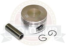 Поршень 57,40 мм 4 такт.скутер 157QMJ (GY6) 150cc (кольца, палец d15мм, стопор. кольца)
