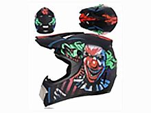 Мотошлем VIRTUE MD-905 Кросс черный матовый с рисунком (L)