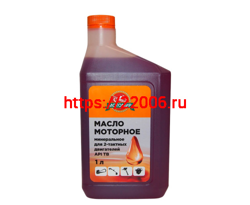 Масло МОТОМИР для 2т двигателей, минеральное API TB (1литр) Масло МОТОМИР для 2т двигателей, минеральное API TB (1литр)