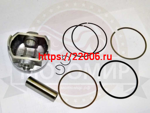 Поршень 69,00 мм 4 такт. 169FMM (СВВ250, CG250) (кольца, палец, стопор. кольца) фото 2
