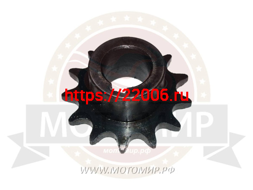 Звезда 13 зуб. (520) цепи, 15.875шаг, на вал d25мм, h28мм, шпонка 8мм, мотобуксировщик