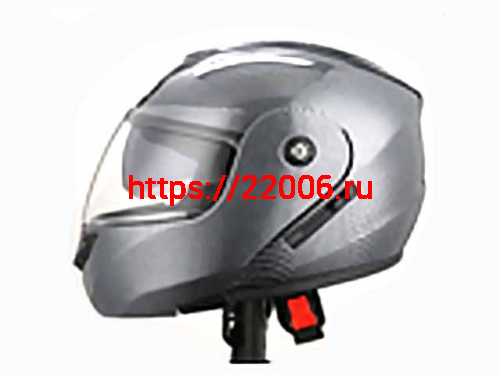 Мотошлем VIRTUE MD-903 трансформер с визором серый карбон (S) Мотошлем VIRTUE MD-903 трансформер с визором серый карбон (S)