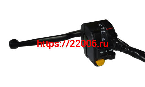 Переключатель COLT 2 (ALLOY) левый с рычагом сцепления в сборе (36020001) фото 2 Переключатель COLT 2 (ALLOY) левый с рычагом сцепления в сборе (36020001) фото 2