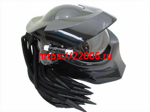 Мотошлем хищник черный (L) Мотошлем хищник черный (L)