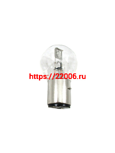 Лампа фары B35 BA20D (груша) 12V 35/35W прозрачная