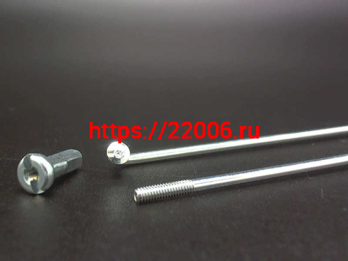 Спицы велосипедные с ниппелем 194мм (компл.-144шт) Спицы велосипедные с ниппелем 194мм (компл.-144шт)