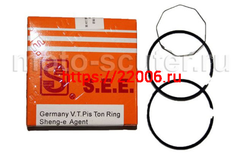 Кольца поршневые SEE 157QMJ 150cc d-57.4 +0.50
