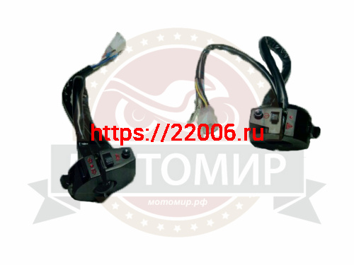 Переключатель SWIFT STREET, EVALUTION, левый+правый, в сборе, черные узкие