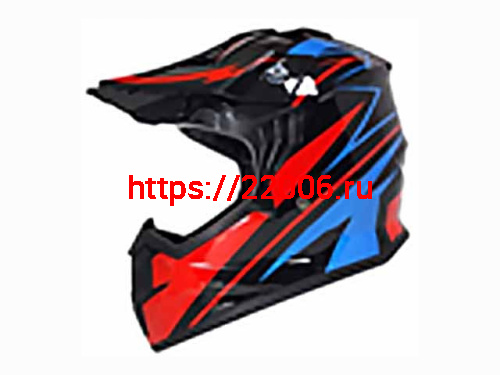 Мотошлем VIRTUE MD-911 Детский Кросс черно-красно-синий (M) Мотошлем VIRTUE MD-911 Детский Кросс черно-красно-синий (M)