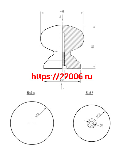 Ручка-кнопка veles (ВЕЛЕС) Орегон фото 2 Ручка-кнопка veles (ВЕЛЕС) Орегон фото 2