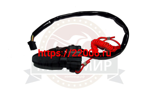 Рычаг газа с подогревом DINGO Т150 и аварийкой  (Пр) фото 2