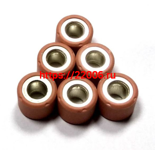 Ролики вариатора (комплект 6 штук) 16*13 12 грамм 139QMB, Honda Ролики вариатора (комплект 6 штук) 16*13 12 грамм 139QMB, Honda