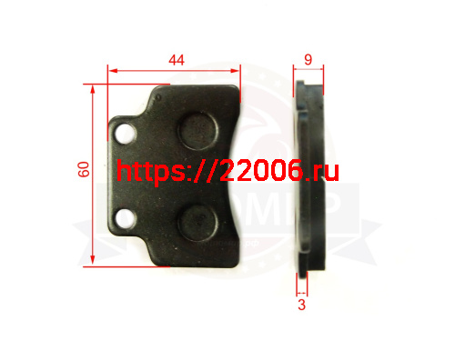 Колодки тормозные дисковые Kymco, KeeWay (пара) (QT-18) Скорпион, Рапира