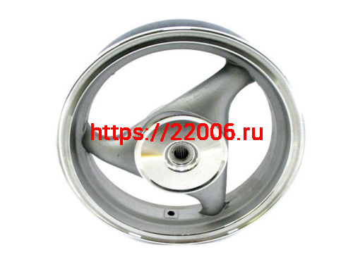 Диск колеса 12" задний, литой, барабанный тормоз 2.50-12 50-80сс 19 шлицов колодки 110 Диск колеса 12" задний, литой, барабанный тормоз 2.50-12 50-80сс 19 шлицов колодки 110